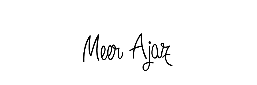 Create a beautiful signature design for name Meer Ajaz. With this signature (Angelique-Rose-font-FFP) fonts, you can make a handwritten signature for free. Meer Ajaz signature style 5 images and pictures png