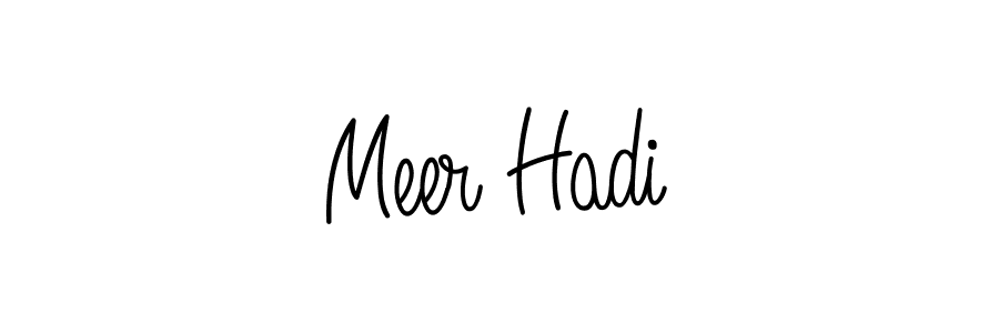 Design your own signature with our free online signature maker. With this signature software, you can create a handwritten (Angelique-Rose-font-FFP) signature for name Meer Hadi. Meer Hadi signature style 5 images and pictures png