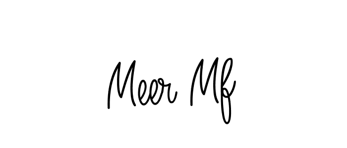 Use a signature maker to create a handwritten signature online. With this signature software, you can design (Angelique-Rose-font-FFP) your own signature for name Meer Mf. Meer Mf signature style 5 images and pictures png