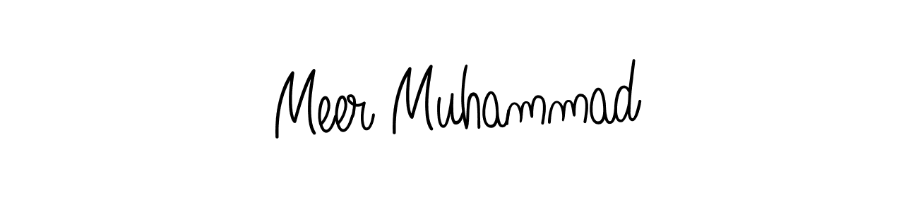 You should practise on your own different ways (Angelique-Rose-font-FFP) to write your name (Meer Muhammad) in signature. don't let someone else do it for you. Meer Muhammad signature style 5 images and pictures png