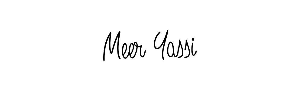 Also we have Meer Yassi name is the best signature style. Create professional handwritten signature collection using Angelique-Rose-font-FFP autograph style. Meer Yassi signature style 5 images and pictures png