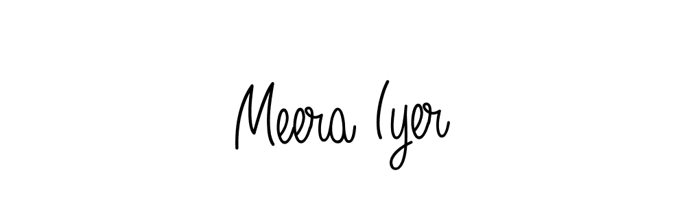 if you are searching for the best signature style for your name Meera Iyer. so please give up your signature search. here we have designed multiple signature styles  using Angelique-Rose-font-FFP. Meera Iyer signature style 5 images and pictures png