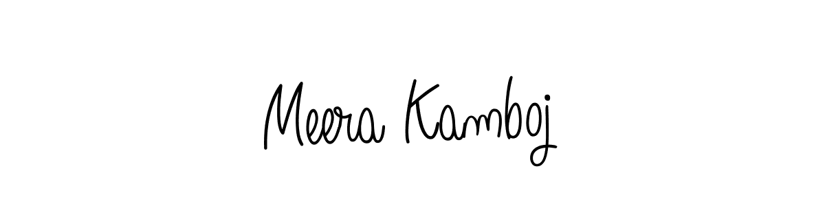 How to Draw Meera Kamboj signature style? Angelique-Rose-font-FFP is a latest design signature styles for name Meera Kamboj. Meera Kamboj signature style 5 images and pictures png