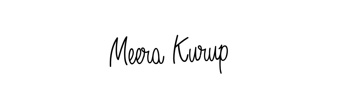 How to make Meera Kurup name signature. Use Angelique-Rose-font-FFP style for creating short signs online. This is the latest handwritten sign. Meera Kurup signature style 5 images and pictures png