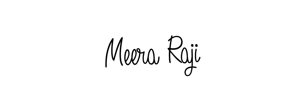 You should practise on your own different ways (Angelique-Rose-font-FFP) to write your name (Meera Raji) in signature. don't let someone else do it for you. Meera Raji signature style 5 images and pictures png
