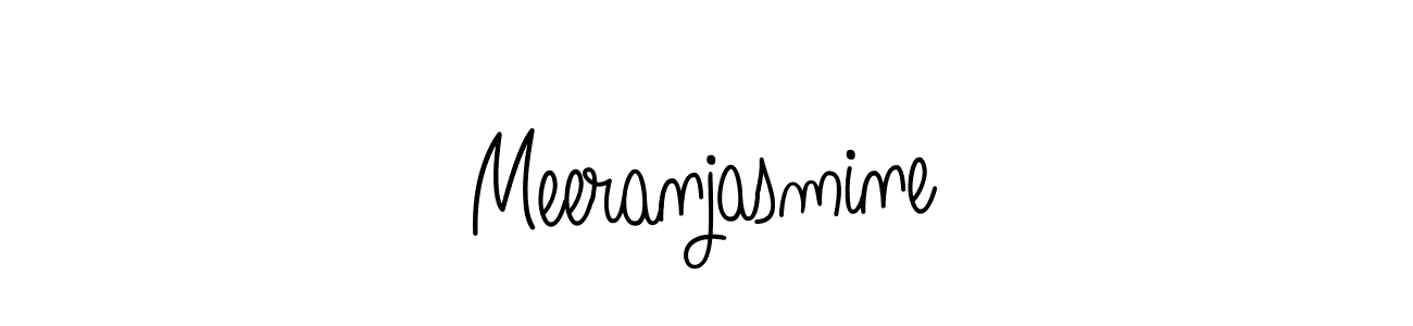 Make a beautiful signature design for name Meeranjasmine. With this signature (Angelique-Rose-font-FFP) style, you can create a handwritten signature for free. Meeranjasmine signature style 5 images and pictures png