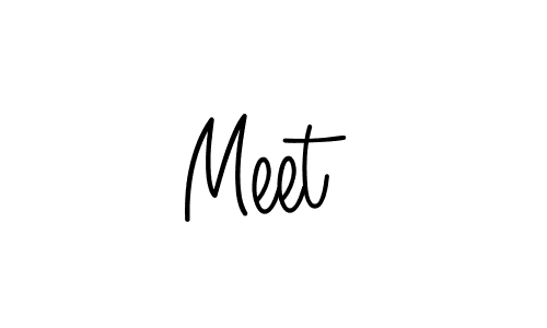 How to Draw Meet  signature style? Angelique-Rose-font-FFP is a latest design signature styles for name Meet . Meet  signature style 5 images and pictures png