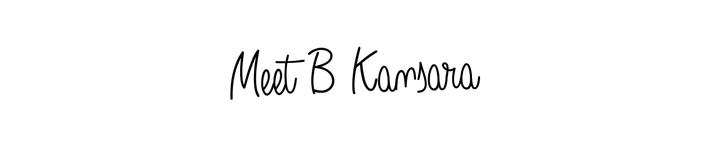 How to Draw Meet B Kansara signature style? Angelique-Rose-font-FFP is a latest design signature styles for name Meet B Kansara. Meet B Kansara signature style 5 images and pictures png