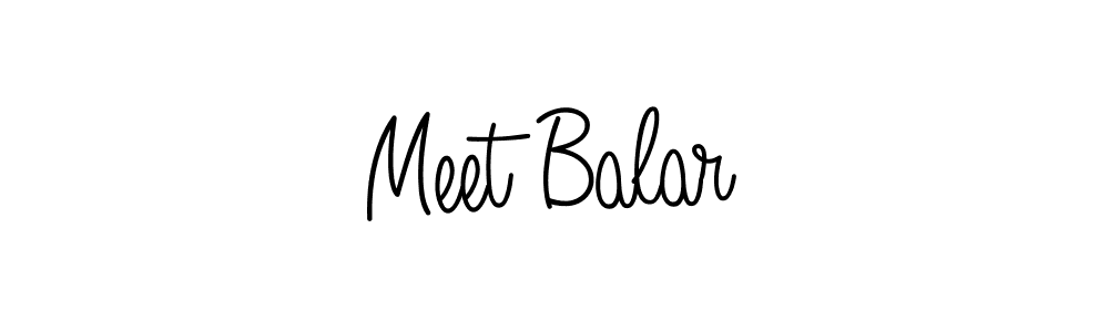 Make a beautiful signature design for name Meet Balar. With this signature (Angelique-Rose-font-FFP) style, you can create a handwritten signature for free. Meet Balar signature style 5 images and pictures png