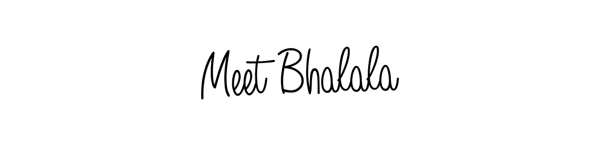 Meet Bhalala stylish signature style. Best Handwritten Sign (Angelique-Rose-font-FFP) for my name. Handwritten Signature Collection Ideas for my name Meet Bhalala. Meet Bhalala signature style 5 images and pictures png