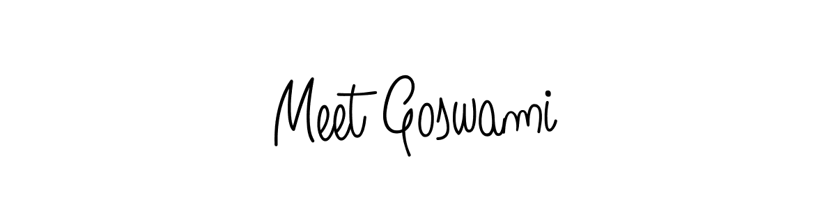 Angelique-Rose-font-FFP is a professional signature style that is perfect for those who want to add a touch of class to their signature. It is also a great choice for those who want to make their signature more unique. Get Meet Goswami name to fancy signature for free. Meet Goswami signature style 5 images and pictures png