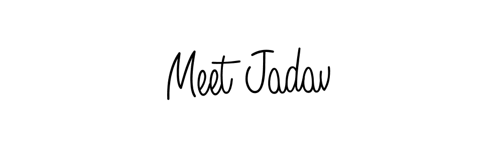 Similarly Angelique-Rose-font-FFP is the best handwritten signature design. Signature creator online .You can use it as an online autograph creator for name Meet Jadav. Meet Jadav signature style 5 images and pictures png