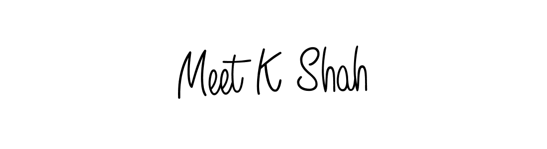 How to make Meet K Shah signature? Angelique-Rose-font-FFP is a professional autograph style. Create handwritten signature for Meet K Shah name. Meet K Shah signature style 5 images and pictures png