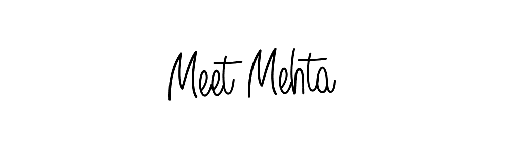 Create a beautiful signature design for name Meet Mehta. With this signature (Angelique-Rose-font-FFP) fonts, you can make a handwritten signature for free. Meet Mehta signature style 5 images and pictures png