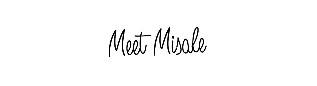 Make a beautiful signature design for name Meet Misale. With this signature (Angelique-Rose-font-FFP) style, you can create a handwritten signature for free. Meet Misale signature style 5 images and pictures png