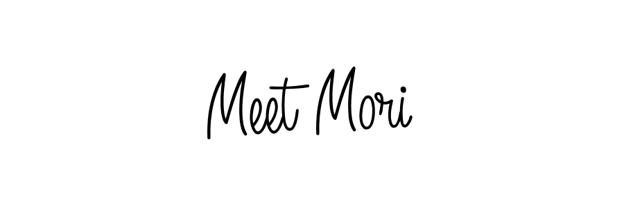 The best way (Angelique-Rose-font-FFP) to make a short signature is to pick only two or three words in your name. The name Meet Mori include a total of six letters. For converting this name. Meet Mori signature style 5 images and pictures png