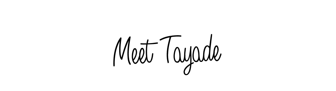 How to make Meet Tayade signature? Angelique-Rose-font-FFP is a professional autograph style. Create handwritten signature for Meet Tayade name. Meet Tayade signature style 5 images and pictures png