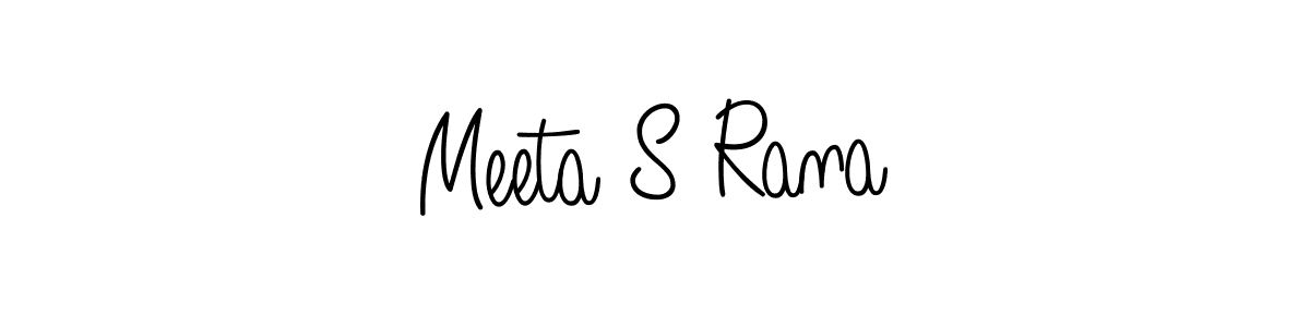How to make Meeta S Rana signature? Angelique-Rose-font-FFP is a professional autograph style. Create handwritten signature for Meeta S Rana name. Meeta S Rana signature style 5 images and pictures png
