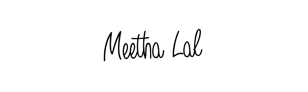 How to make Meetha Lal name signature. Use Angelique-Rose-font-FFP style for creating short signs online. This is the latest handwritten sign. Meetha Lal signature style 5 images and pictures png