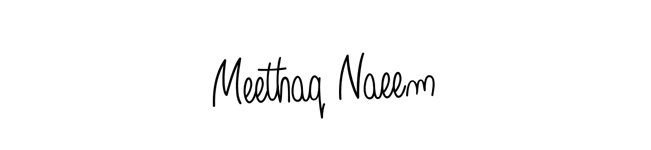 How to Draw Meethaq Naeem signature style? Angelique-Rose-font-FFP is a latest design signature styles for name Meethaq Naeem. Meethaq Naeem signature style 5 images and pictures png