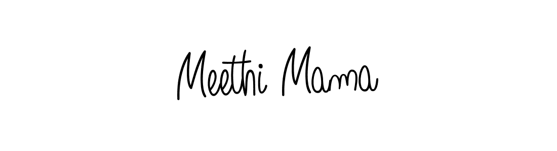Use a signature maker to create a handwritten signature online. With this signature software, you can design (Angelique-Rose-font-FFP) your own signature for name Meethi Mama. Meethi Mama signature style 5 images and pictures png