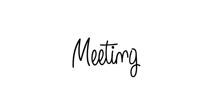 How to make Meeting signature? Angelique-Rose-font-FFP is a professional autograph style. Create handwritten signature for Meeting name. Meeting signature style 5 images and pictures png