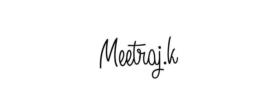 How to make Meetraj.k name signature. Use Angelique-Rose-font-FFP style for creating short signs online. This is the latest handwritten sign. Meetraj.k signature style 5 images and pictures png