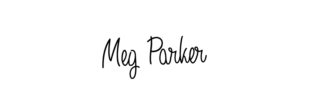 Use a signature maker to create a handwritten signature online. With this signature software, you can design (Angelique-Rose-font-FFP) your own signature for name Meg Parker. Meg Parker signature style 5 images and pictures png