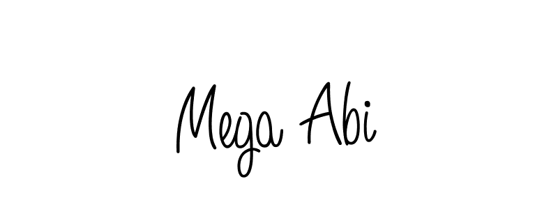 Make a beautiful signature design for name Mega Abi. With this signature (Angelique-Rose-font-FFP) style, you can create a handwritten signature for free. Mega Abi signature style 5 images and pictures png