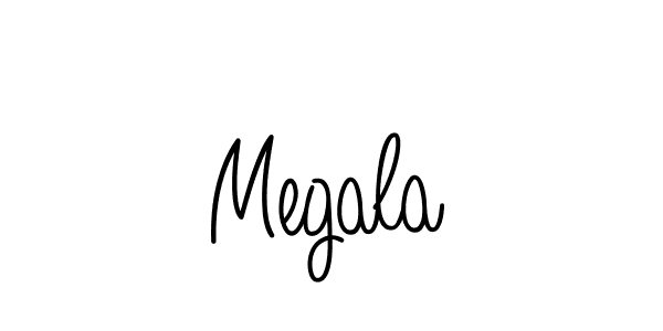 Megala stylish signature style. Best Handwritten Sign (Angelique-Rose-font-FFP) for my name. Handwritten Signature Collection Ideas for my name Megala. Megala signature style 5 images and pictures png