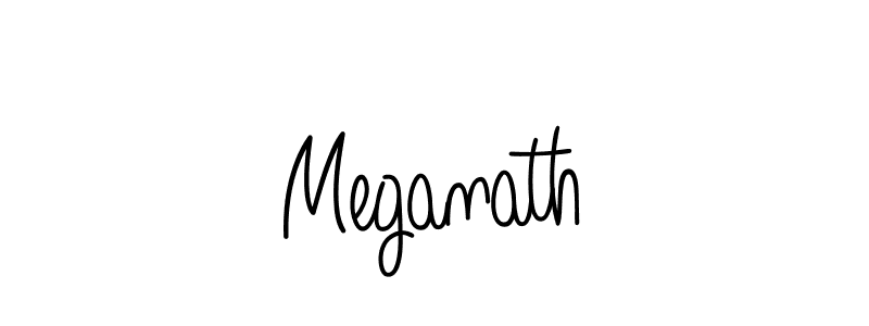 Design your own signature with our free online signature maker. With this signature software, you can create a handwritten (Angelique-Rose-font-FFP) signature for name Meganath. Meganath signature style 5 images and pictures png