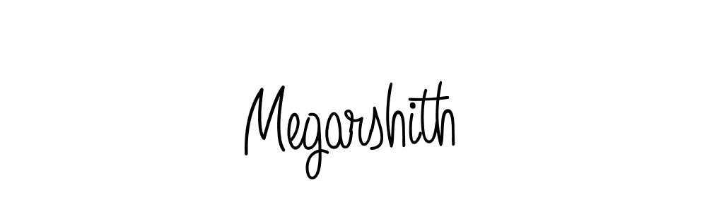 Use a signature maker to create a handwritten signature online. With this signature software, you can design (Angelique-Rose-font-FFP) your own signature for name Megarshith. Megarshith signature style 5 images and pictures png