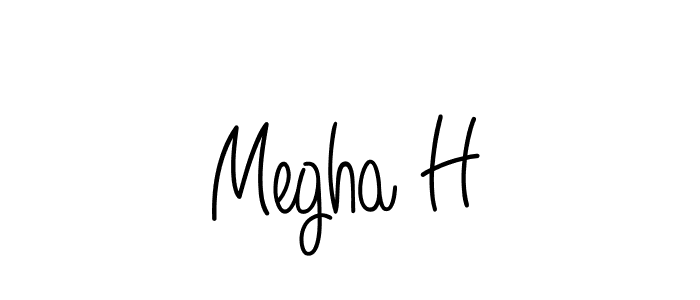 This is the best signature style for the Megha H name. Also you like these signature font (Angelique-Rose-font-FFP). Mix name signature. Megha H signature style 5 images and pictures png