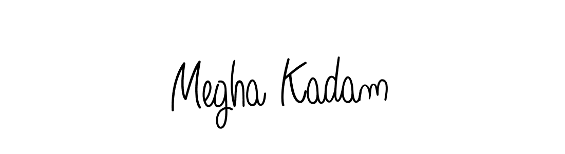 Make a beautiful signature design for name Megha Kadam. With this signature (Angelique-Rose-font-FFP) style, you can create a handwritten signature for free. Megha Kadam signature style 5 images and pictures png