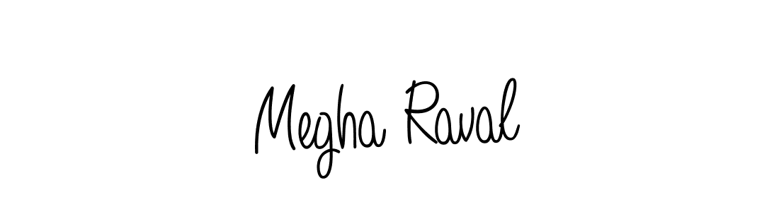 You should practise on your own different ways (Angelique-Rose-font-FFP) to write your name (Megha Raval) in signature. don't let someone else do it for you. Megha Raval signature style 5 images and pictures png