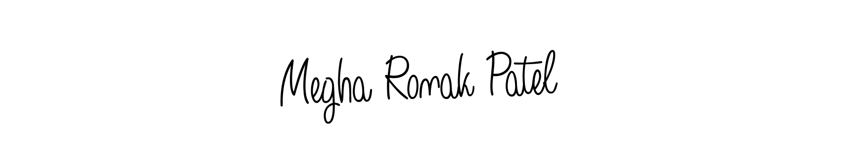 Make a beautiful signature design for name Megha Ronak Patel. Use this online signature maker to create a handwritten signature for free. Megha Ronak Patel signature style 5 images and pictures png