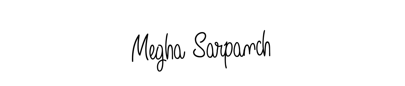 It looks lik you need a new signature style for name Megha Sarpanch. Design unique handwritten (Angelique-Rose-font-FFP) signature with our free signature maker in just a few clicks. Megha Sarpanch signature style 5 images and pictures png
