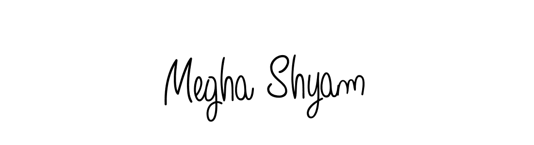 Create a beautiful signature design for name Megha Shyam. With this signature (Angelique-Rose-font-FFP) fonts, you can make a handwritten signature for free. Megha Shyam signature style 5 images and pictures png