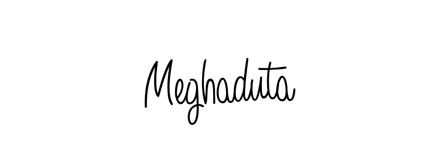 Meghaduta stylish signature style. Best Handwritten Sign (Angelique-Rose-font-FFP) for my name. Handwritten Signature Collection Ideas for my name Meghaduta. Meghaduta signature style 5 images and pictures png