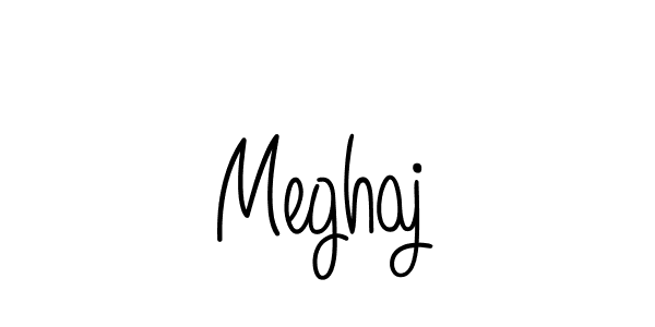 You should practise on your own different ways (Angelique-Rose-font-FFP) to write your name (Meghaj) in signature. don't let someone else do it for you. Meghaj signature style 5 images and pictures png