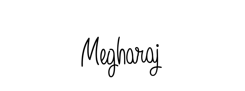 Use a signature maker to create a handwritten signature online. With this signature software, you can design (Angelique-Rose-font-FFP) your own signature for name Megharaj. Megharaj signature style 5 images and pictures png