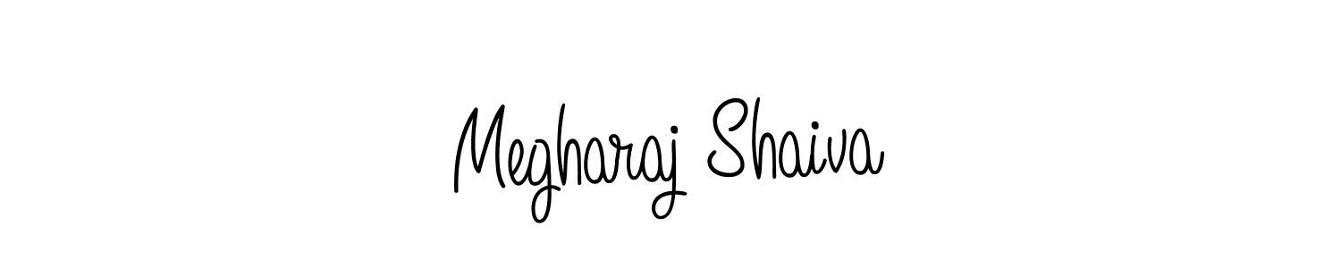 Also we have Megharaj Shaiva name is the best signature style. Create professional handwritten signature collection using Angelique-Rose-font-FFP autograph style. Megharaj Shaiva signature style 5 images and pictures png