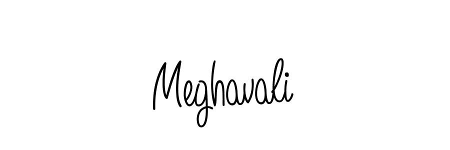 You should practise on your own different ways (Angelique-Rose-font-FFP) to write your name (Meghavali) in signature. don't let someone else do it for you. Meghavali signature style 5 images and pictures png