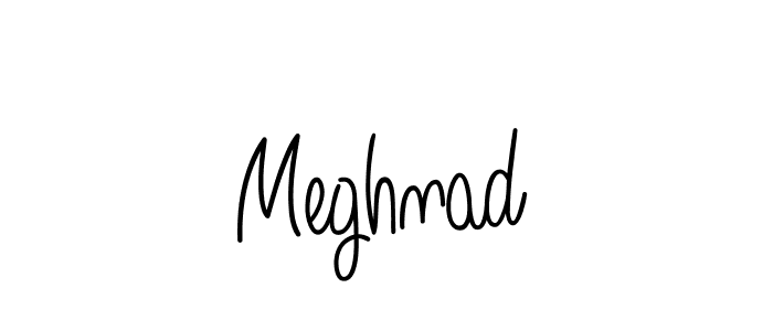 Create a beautiful signature design for name Meghnad. With this signature (Angelique-Rose-font-FFP) fonts, you can make a handwritten signature for free. Meghnad signature style 5 images and pictures png