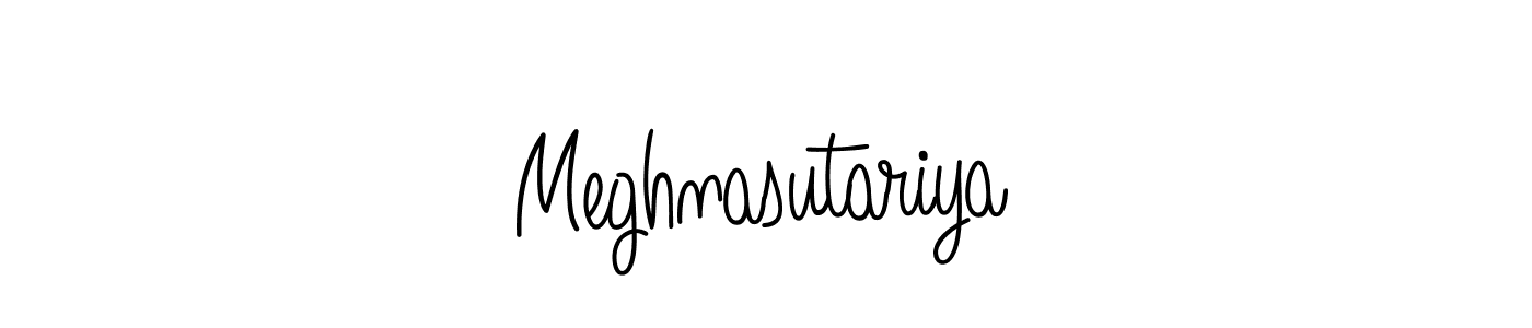 Make a beautiful signature design for name Meghnasutariya. Use this online signature maker to create a handwritten signature for free. Meghnasutariya signature style 5 images and pictures png