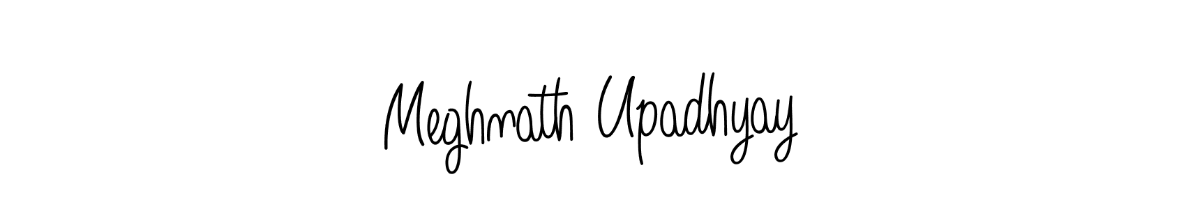 Create a beautiful signature design for name Meghnath Upadhyay. With this signature (Angelique-Rose-font-FFP) fonts, you can make a handwritten signature for free. Meghnath Upadhyay signature style 5 images and pictures png