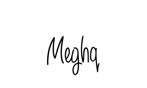 Design your own signature with our free online signature maker. With this signature software, you can create a handwritten (Angelique-Rose-font-FFP) signature for name Meghq. Meghq signature style 5 images and pictures png