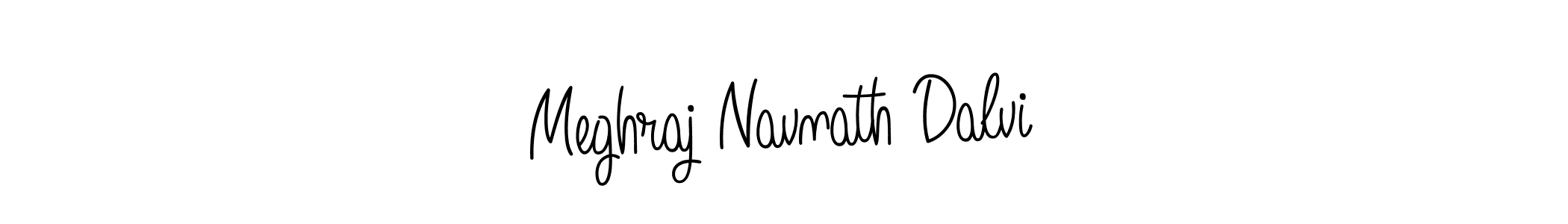 Use a signature maker to create a handwritten signature online. With this signature software, you can design (Angelique-Rose-font-FFP) your own signature for name Meghraj Navnath Dalvi. Meghraj Navnath Dalvi signature style 5 images and pictures png