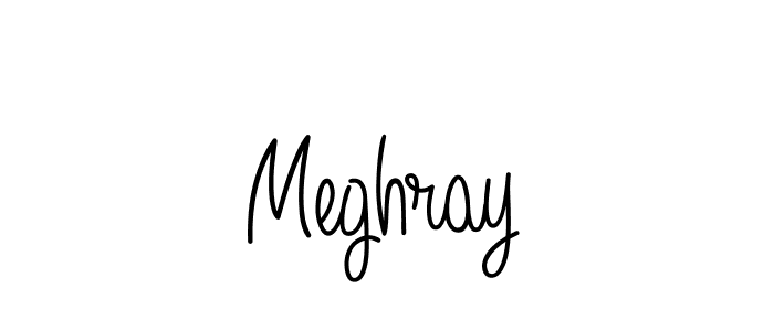 How to make Meghray name signature. Use Angelique-Rose-font-FFP style for creating short signs online. This is the latest handwritten sign. Meghray signature style 5 images and pictures png