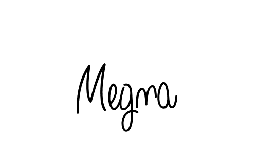 Create a beautiful signature design for name Megna. With this signature (Angelique-Rose-font-FFP) fonts, you can make a handwritten signature for free. Megna signature style 5 images and pictures png